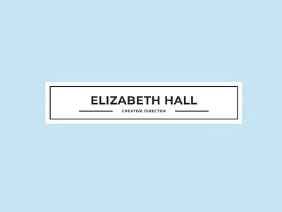 Elizabeth Hall Brand Identity Portfolio