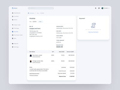 Invoice - Inventory Management System