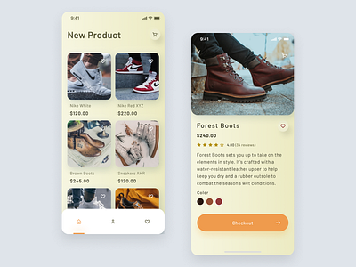 Ecommerce Shoe App 👞 app clean design ecommerce ecommerce app flat icon interface interfaces ios ios app latest modern shoe ui ux web white
