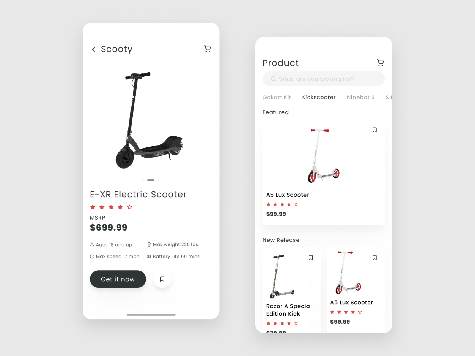 Scooter App by Zunaid Aslam on Dribbble