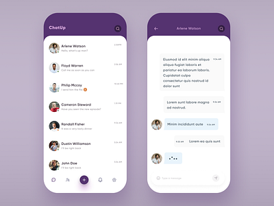 Chat App app app design application chat chat app chat bot chatbot chatting communication ios message message app messages messaging messanger mobile mobile design ui