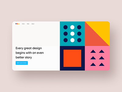 Hero section exploration #1 clean flat geometric geometry interface landing landing page landingpage modern typography ui ux web web design web ui web ui design webdesign website design