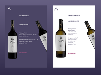 Wine website redesign (responsive mobile version)
