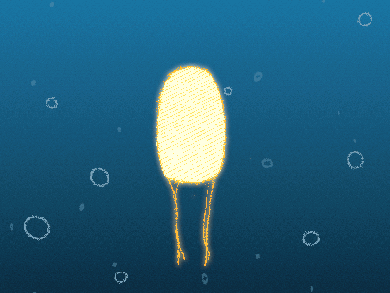 Jellyfish 2d animation animated gif drawing frame by frame illustration jellyfish kirilov motion graphics photoshop