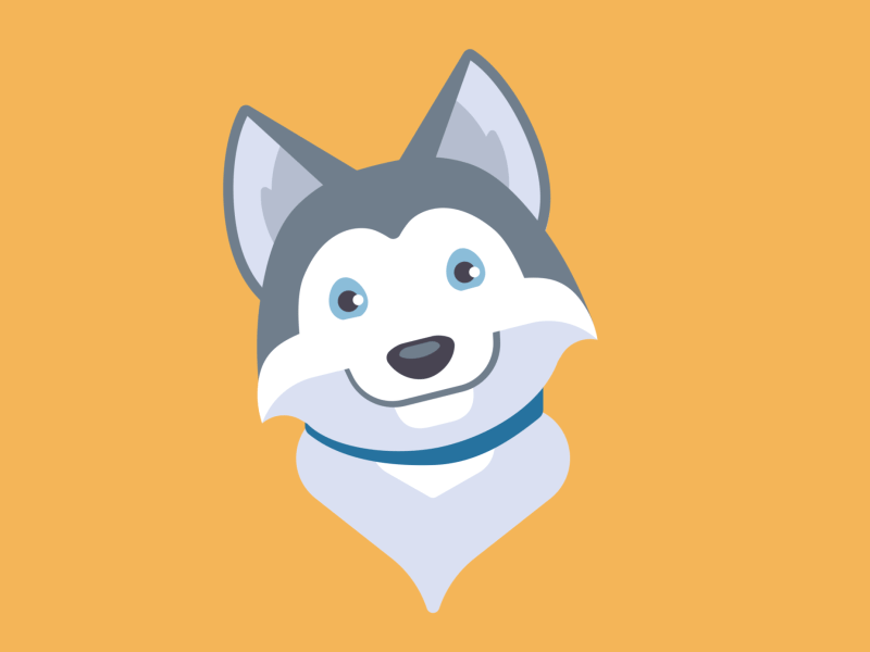 Trello's Taco – Approved Version and Preloader 2d animation after effects branding character dog flat husky motion authors preloader trello valentin kirilov
