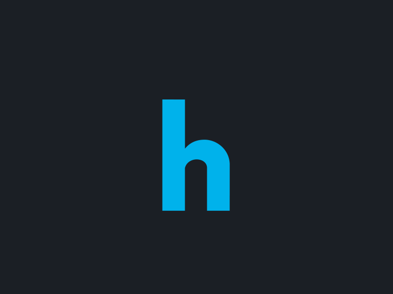 Mobilo – Lowercase H 2d animation animography cel animation letter motion authors motion design motion graphics typography