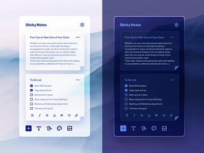 Sticky Notes Widget app application graphic design interface interface design ui widget
