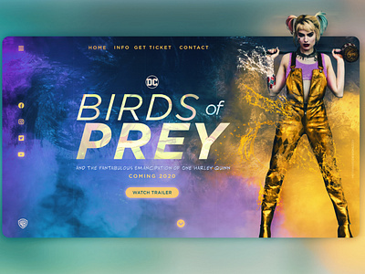 Birds of Prey Landing Page Concept