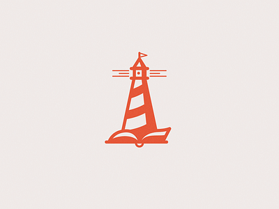 Book & lighthouse book lighthouse logo