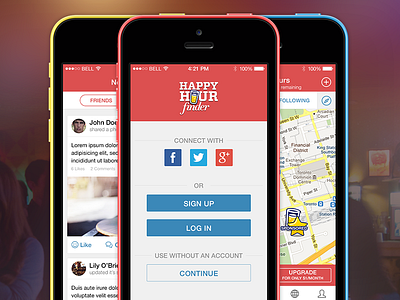 Happy Hour Finder app beer redesign