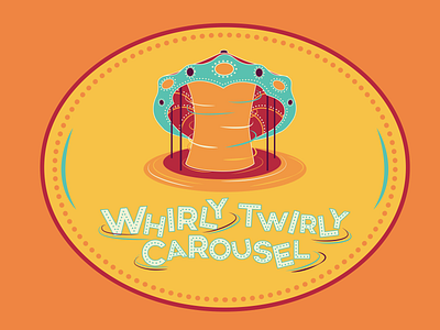 Whirly Twirly Carousel design illustration