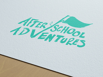 After School Adventures Logo branding branding and identity branding design design hand lettering hand lettering logo kids logo logo outdoor branding