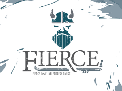 Fierce adventure branding and identity camp design logo viking youth design