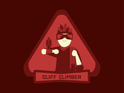 Cliff Climber camp illustrator logo logo design logodesign team logo