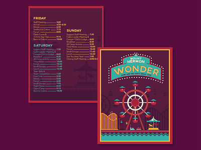 Wonder Pocket Schedule