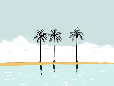 Tropical Trio illustration procreate procreate art tropical