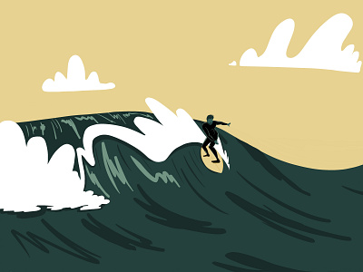 Surfer illustration procreate