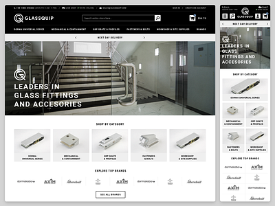 Glassquip home adobe xd ecommerce ecommerce design magento 2 magento theme online shop online store web design webdesign