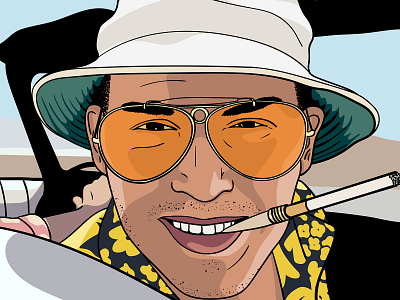 Fear and Loathing in Las Vegas art fear and loathing illustration movie