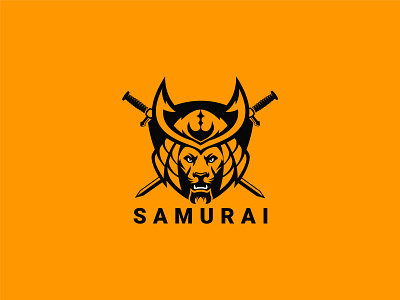 Samurai Logo beast blade character fighter guard japan japanese karate katana lion logo ninja powerpoint samurai samurai lion samurai logo strength strong samurai sword warrior warrior lion