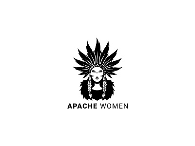 Apache Women Logo apache women red indian women women logo