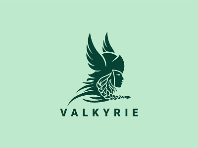 Valkyrie Logo barbarian medieval new logos nordic ornament scandinavian soldier sword top logos top valkyrie valhalla valkyrie valkyrie illustration valkyrie logo valkyrie woman viking woman logo warrior woman weapon wings woman logo