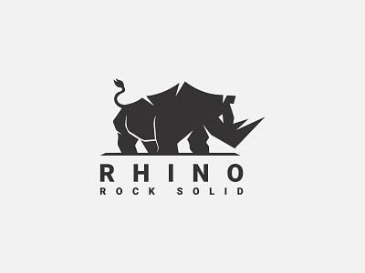 Rhino Logo rhino safari strong
