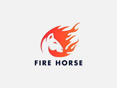 Fire Horse Logo wild horse