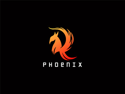 Phoenix Logo animal animals branding fire animal fire bird fire fly fly illustration letter r logo logo phoenix fire phoenix flying phoenix letter r phoenix logo phoenix r logo phoenix top logo r logo top phoenix vector wings