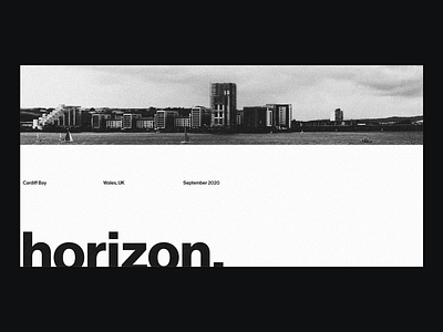 HORIZON / EXPERIMENT black and white bold clean design editorial layout graphic design helvetica type identity imagery inspiration international typographic style minimal minimalist photography swiss clean style swiss style type type and image typographic inspo typography