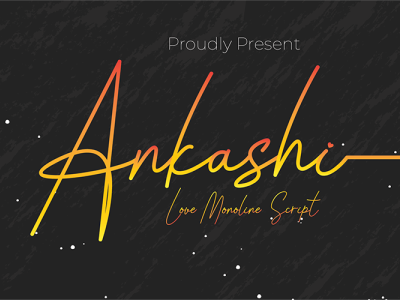 Ankashi Monoline Font Script branding film font font monoline script wedding font