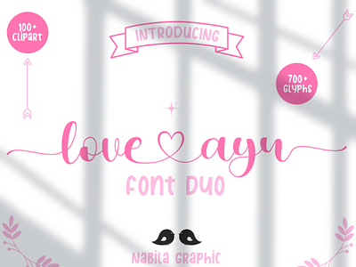 Love Ayu Script Wedding Font