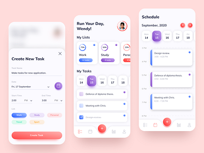 Task Planner App app application ios planner schedule task app task management task manager ui uiux ux