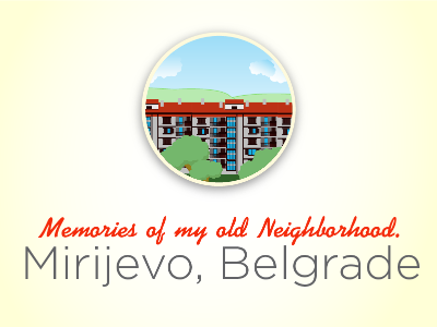 Suburban Belgrade belgrade illustration memories serbia ui ux vector