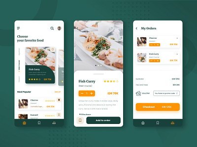 Exploration Restaurant App Design app design elegant food food order foodapp ios mobile restaurant restaurant app ui uidesign uiux userinterface ux uxdesign