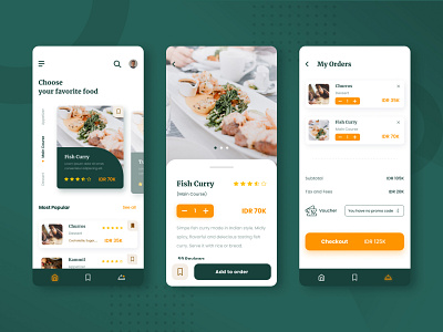 Exploration Restaurant App Design