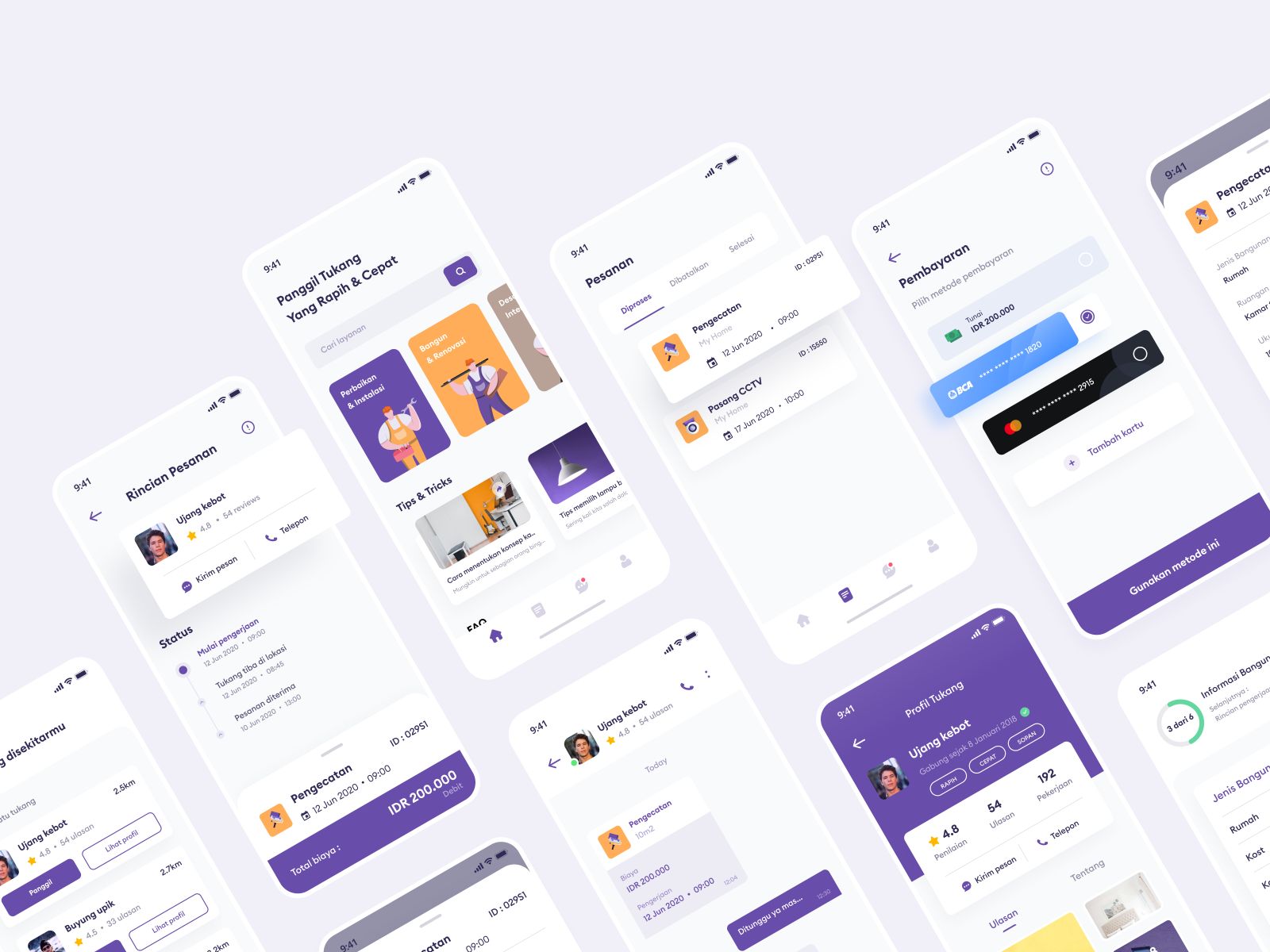 Handyman App mobile design by raihan fikri on Dribbble