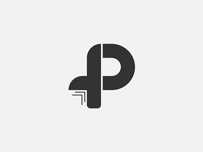 Letter p logo design abstract brand clean construction design flat icon lettering logo p simple