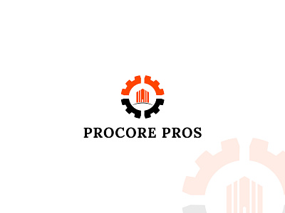 Procore Pros branding building clean construction design flat icon logo technology type typography vector