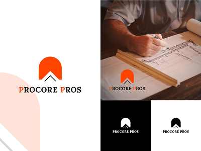 procore pros branding clean construction design icon logo logodesign minimal simple type vector