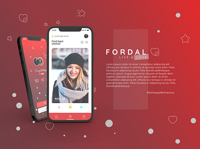 Fordal datingapp mobileapp ui design uiux