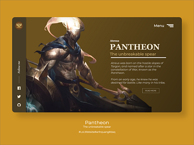 Pantheon ui webdesign