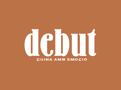 Debut Logo branding cuina debut restaurant