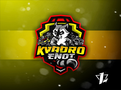 Kvadro Enot brand branding design designer esports flat design illustration logo design logo sport mascot simple