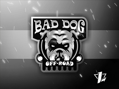 Bad Dog OffRoad brand branding design designer esports flat design illustration logo sport simple vector