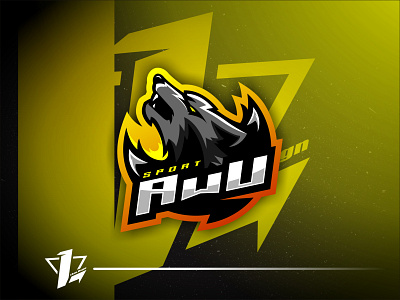 AwU brand branding design designer esports flat design illustration logo sport mascot simple