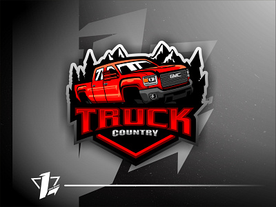 Truck Country brand branding design designer esports flat design illustration logo sport mascot simple