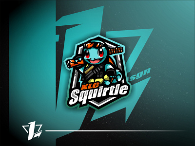 Squirtle brand branding design designer esports flat design illustration logo sport mascot simple