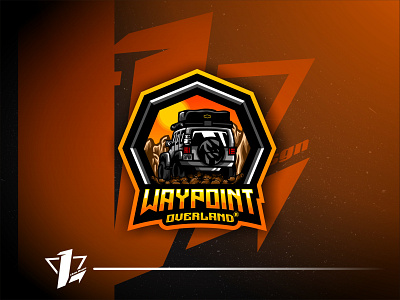 Waypoint Overland brand branding design designer esports flat design illustration logo sport mascot simple