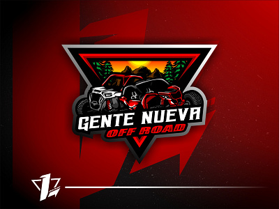 Gente Nueva Off Road design esports flat design illustration logo logo sport mascot simple typography vector